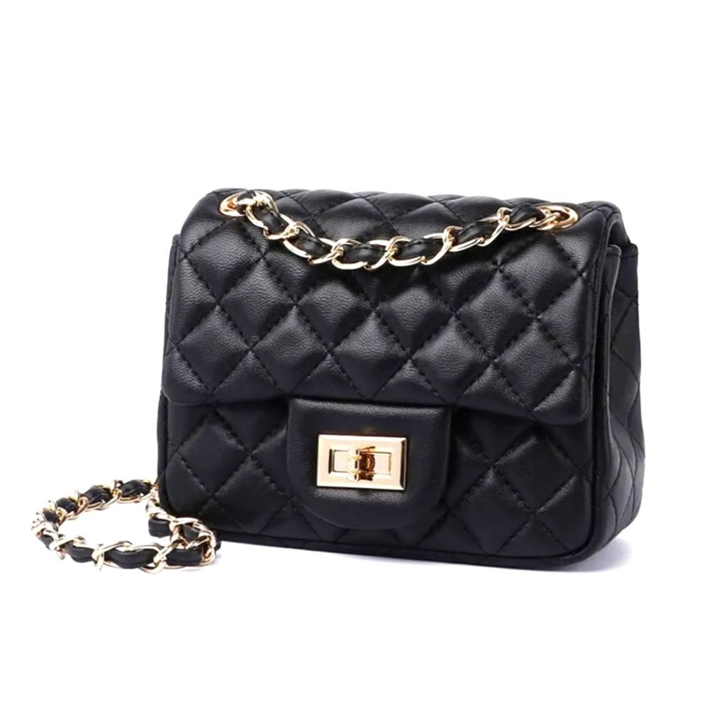 Mini Flap Quilted Crossbody Bag Adjustable Strap